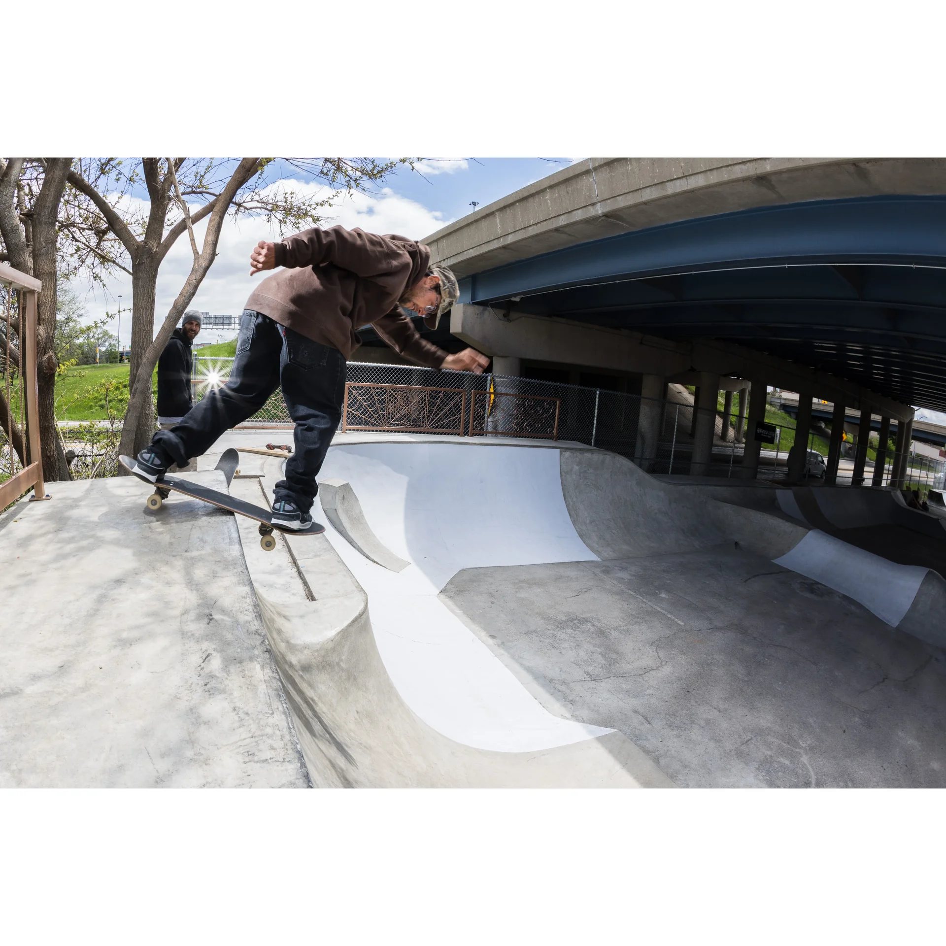 Photo of Danny Sokol doing a backside disaster trick on the Jersey Giant obstacle. Photo taken by Peter Diatoni.